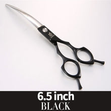 Load image into Gallery viewer, Fenice Professional symetrical handle colorful 6.5 inch pet dog curved animal grooming scissors
