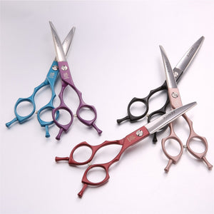 Fenice Professional symetrical handle colorful 6.5 inch pet dog curved animal grooming scissors