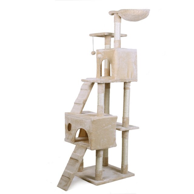 Original DesignMulti-Level Cat Tree Cat Condo with Scratching Posts Kittens Activity Tower Pet Play House Furniture Cat Toys