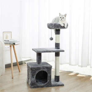 Original DesignMulti-Level Cat Tree Cat Condo with Scratching Posts Kittens Activity Tower Pet Play House Furniture Cat Toys