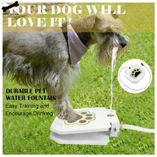 Load image into Gallery viewer, Automatic Dog Water Fountain Step On Toy Outdoor Joy With Pets security without electricity For Big Medium Small Dogs Drinking
