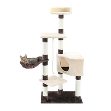 Load image into Gallery viewer, Free Shipping Pet Luxury Furniture Cat Tower Pet Cat Tree Towers Climbing Shelf Cats Apartment Game Habitat Cat Tower Condo Toy
