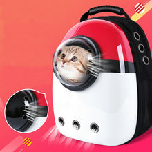 Load image into Gallery viewer, Pet Dog Cat backpack Travel cat carrier Double Shoulder Bag Space Capsule Cat Backpack for Bag Small Pet Handbag Cat carrying
