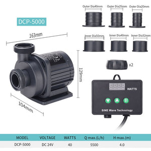 Jiebao jebao DC pump DCP series sine pump fish tank aquarium water pump mute fresh sea water suitable for submersible pump